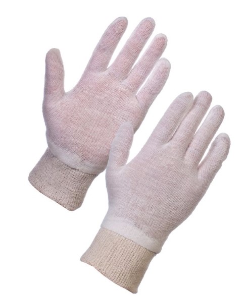 Polycotton Knit Wrist Mens Glove Size Large PK 600